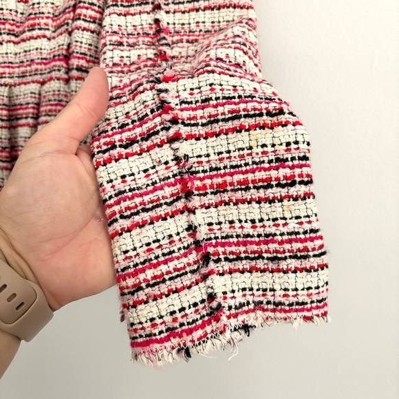 Rebecca Taylor Optic Tweed Sheath Dress & Jacket Outfit Set Candy Apple Red Sz 2 - Picture 15 of 15